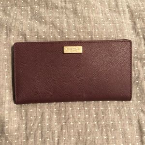 Kate Spade Dark Maroon Wallet